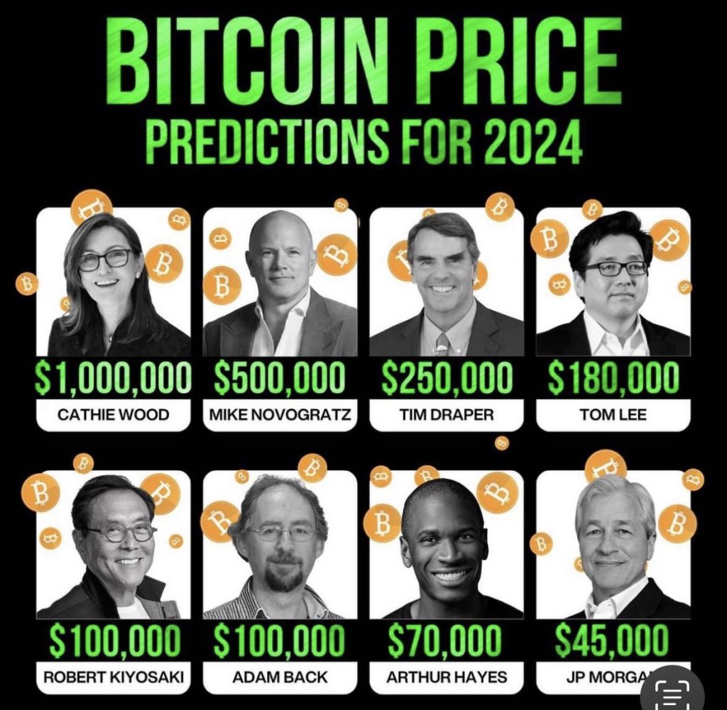 The views of prominent analysts on the price of Bitcoin 2024