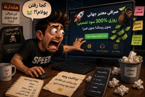سبید و ترید در صرافی که از دل تبالیغات پیداش کرد.