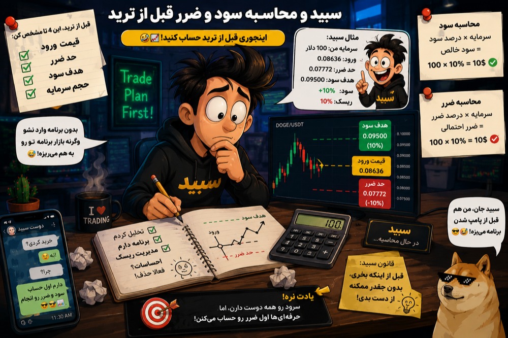 جناب سبید یادت نره ضرر و سودت رو قبل از ترید را در نظر بگیری